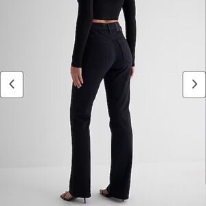 Express Mid Rise Black Bootcut Jeans